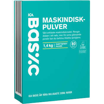 Maskindiskpulver 1,4kg ICA Basic