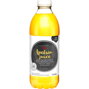 Apelsinjuice med fruktkött 1l ICA