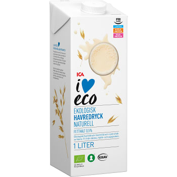 Havredryck naturell Ekologisk 1 ICA I love eco