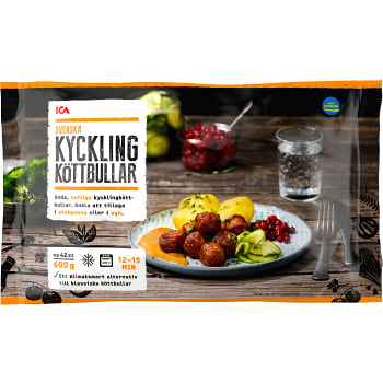 Kycklingköttbullar Fryst 600g ICA