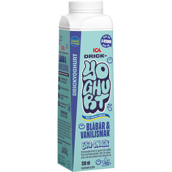 Drickyoghurt Blåbär & vanilj 330ml ICA