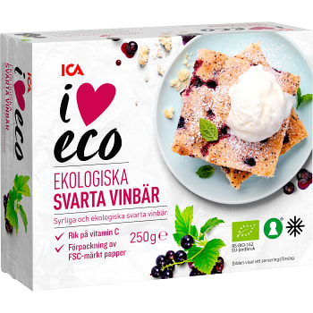 Svarta Vinbär Ekologiska 250g ICA I love eco