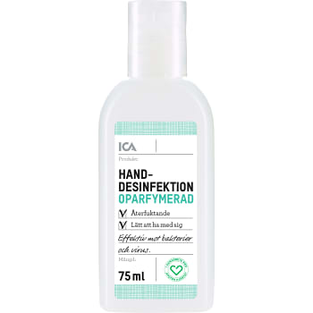 Handdesinfektion Oparfymerad 75ml ICA Hjärtat