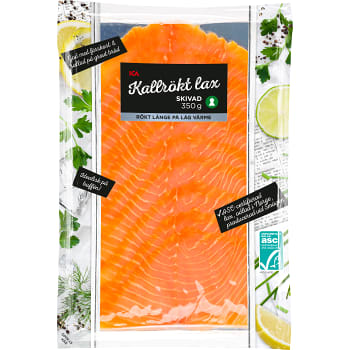 Lax kallrökt 350g Miljömärkt ICA