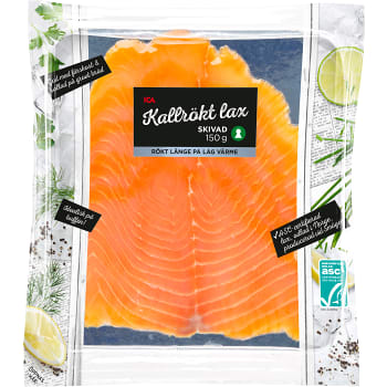 Lax kallrökt 150g Miljömärkt ICA