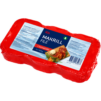 Makrill i tomatssås 3-p ICA