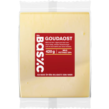 Goudaost 28% 420g ICA Basic