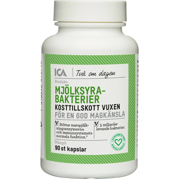 Mjölksyrabakterier Vuxen 90-p ICA Hjärtat