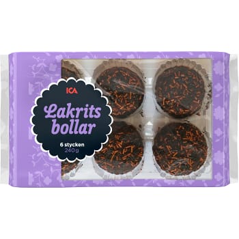 Lakritsbollar 240g ICA