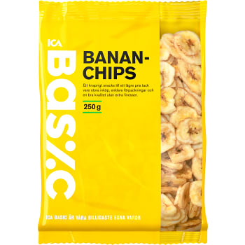 Bananchips 250g ICA Basic