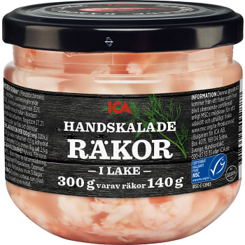 Räkor handskalade i lake 140g ICA