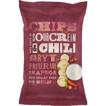 Chips Sourcream &amp; Chili 180g ICA