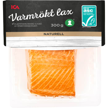 Lax varmrökt naturell 300g Miljömärkt ICA