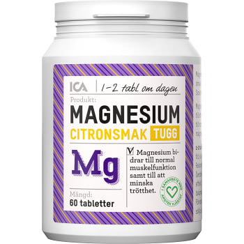 Magnesium Tuggtabletter 60-p ICA Hjärtat