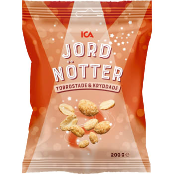 Jordnötter Torrostade &amp; Kryddade 200g ICA
