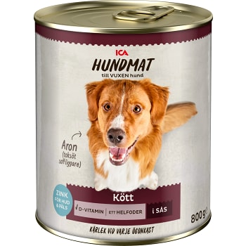 Hundmat Kött i sås 800g ICA