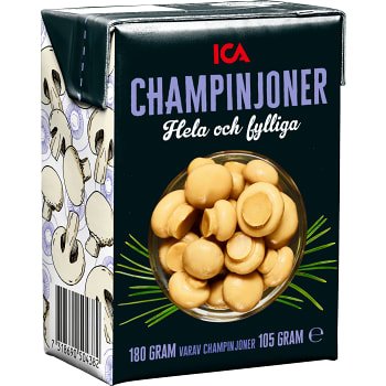 Champinjoner i tetra hela 180g ICA