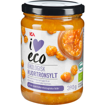 Hjortronsylt 390g ICA I love eco
