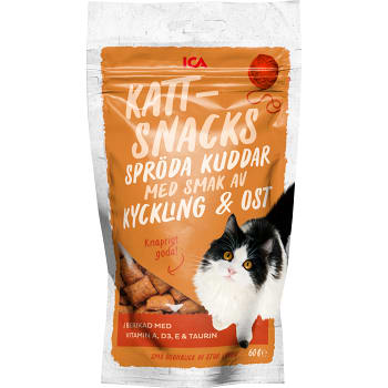 Kattsnacks Kyckling &amp; Ost 60g ICA