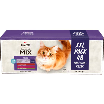Kattmat Storpack Kött i sås 48-p ICA