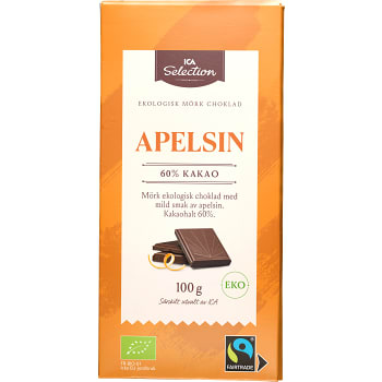 Chokladkaka Apelsin Mörk 100g ICA