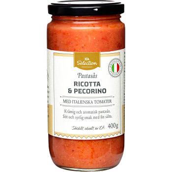 Pastasås Ricotta Pecorino 400g ICA Selection