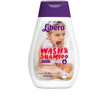 Wash & Shampoo 200ml Libero