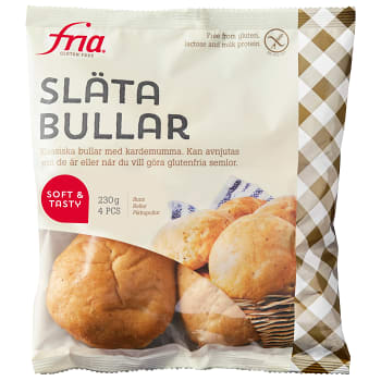 Slät bulle Glutenfri Fryst 4-p 235g Fria