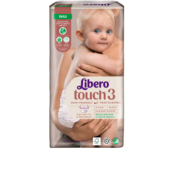 Byxblöjor Touch Strl 3 5-9kg 36-p Miljömärkt Libero