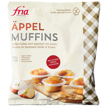 Äpplemuffins Glutenfri Fryst 200g Fria