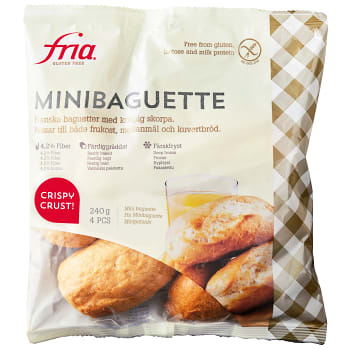 Minibaguetter Glutenfri Mjölkfri Fryst 240g Fria
