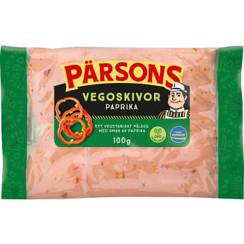 Vegoskivor paprika 100g Pärsons