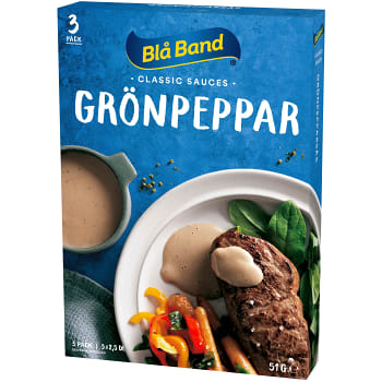 Grönpepparsås 3-p 7,5dl Blå Band