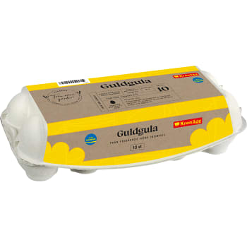 Ägg Guldgula M/L 10-p Kronägg