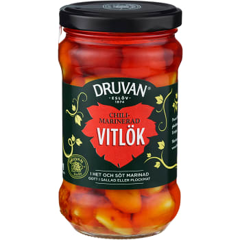 Marinerad Vitlök Söt chili 250g Druvan