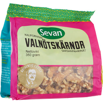 Valnötskärnor Naturell 350g Sevan