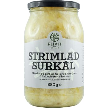 Surkål Strimlad 900g Plivit Trade