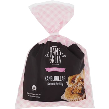 Kanelbullar Glutenfri Fryst 5-p 220g Hans &amp; Greta