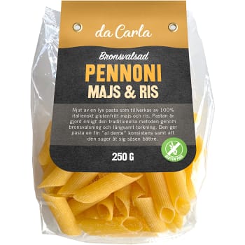 Pennoni Majs & Ris Glutenfri 250g Da Carla