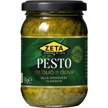 Pesto alla genovese Classico opastöriserad 190g Zeta