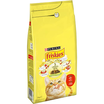 Kattmat Oxkött kyckling & grönsaker 2kg Friskies