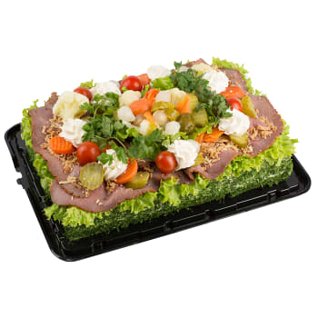 Smörgåstårta Rostbiff 6 bitar 2,1kg Green hill