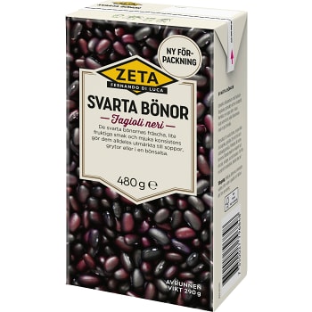 Bönor Svarta 480g Zeta