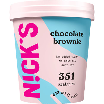 Glass Chocolate Brownie 473ml Nick´s