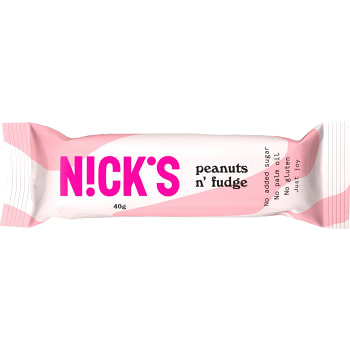 Chokladbar Peanuts n' Fudge 40g Nick´s