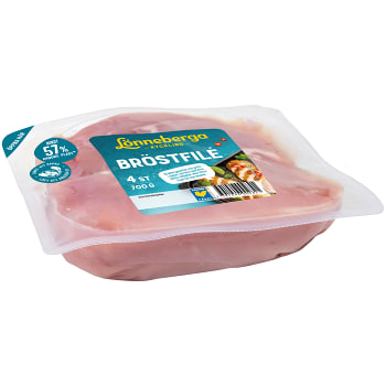 Kycklingbröstfilé 4-p 700g Lönneberga