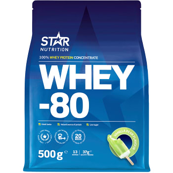 Proteinpulver Whey 80 Päron 500g Star Nutrition
