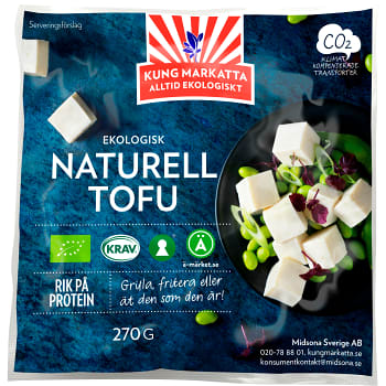 Tofu Naturell Ekologisk 270g KRAV Kung Markatta