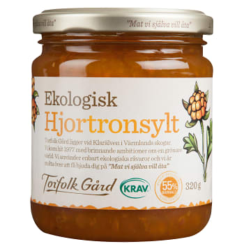 Hjortronsylt 320g KRAV Torfolk Gård