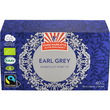 Te Earl Grey 20-p KRAV Kung Markatta